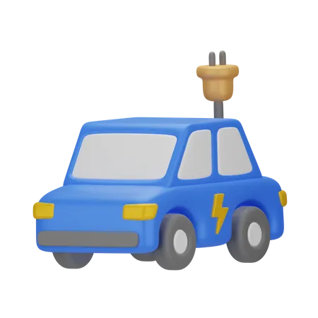 Electric Car  3D Icon