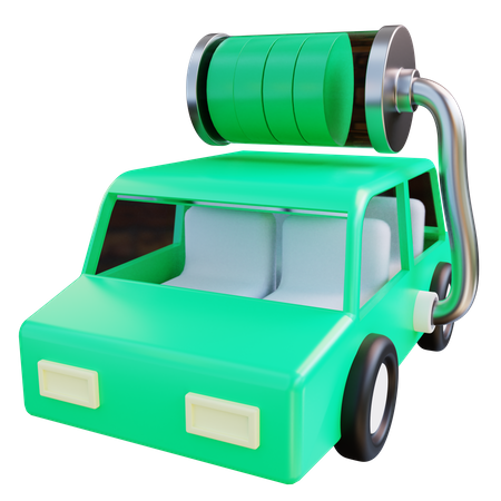 Electric Car  3D Icon