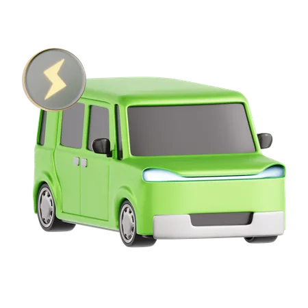 Electric Car  3D Icon