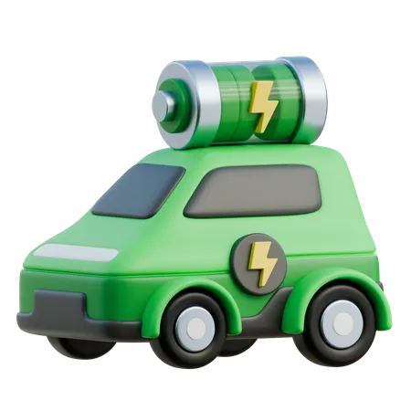 Electric Car  3D Icon