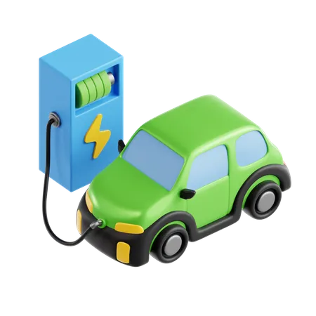 Electric Car  3D Icon