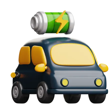 Electric Car  3D Icon