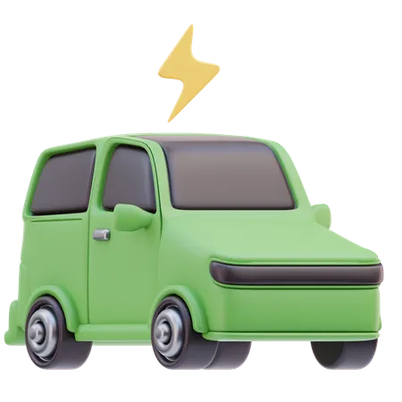 Electric Car  3D Icon