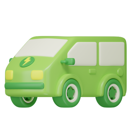 Electric Car  3D Icon