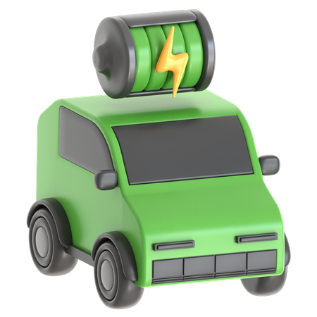 Electric Car  3D Icon