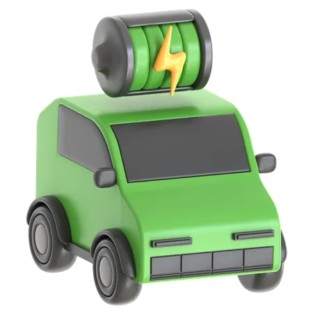 Electric Car  3D Icon