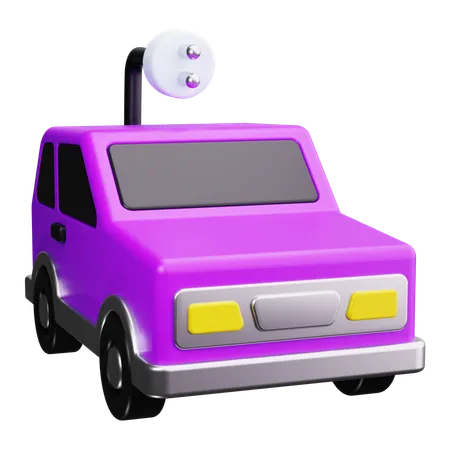 Electric Car  3D Icon