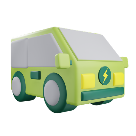 Electric Car  3D Icon