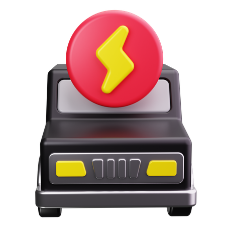 Electric Car  3D Icon