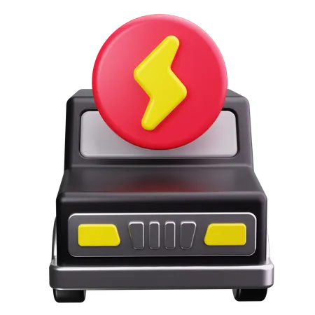 Electric Car  3D Icon