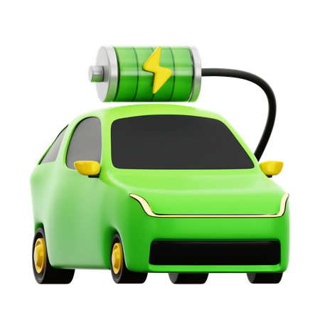 Electric Car  3D Icon