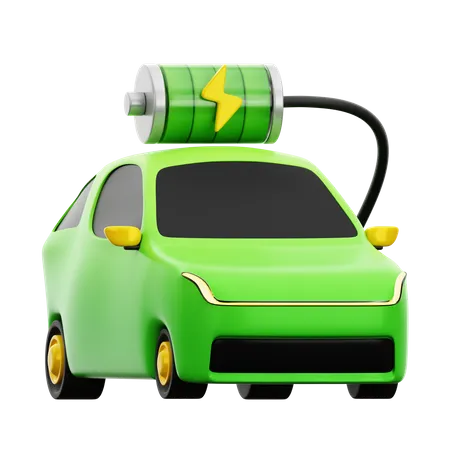 Electric Car  3D Icon