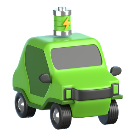 Electric Car  3D Icon