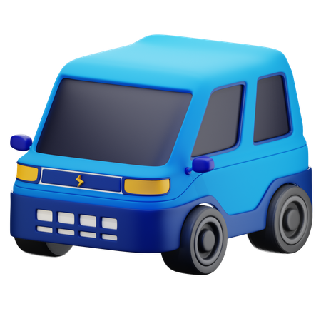 Electric Car  3D Icon