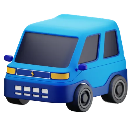 Electric Car  3D Icon