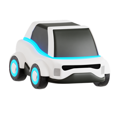 Electric car  3D Icon