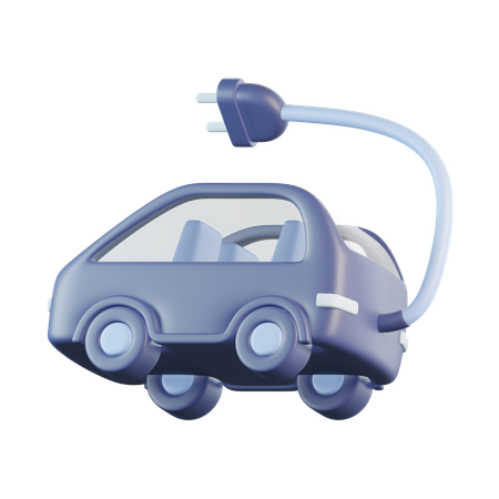 Electric Car  3D Icon