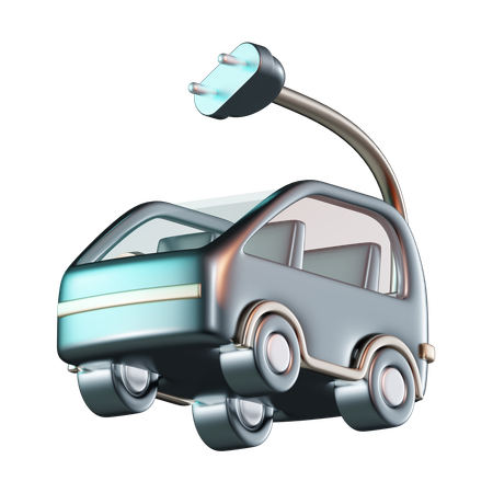 Electric Car  3D Icon