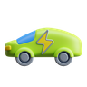 3d electric car illustration