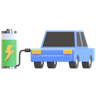 3d electric car emoji