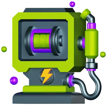 Electric Car Charging Station  3D Icon