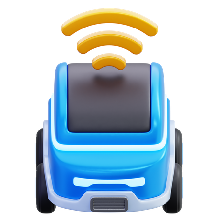 Electric Car Signal  3D Icon