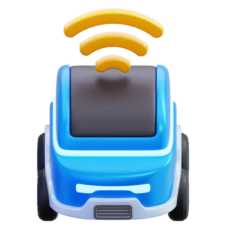 Electric Car Signal  3D Icon
