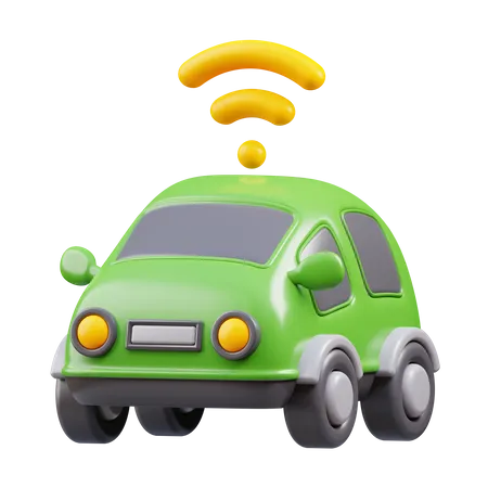 Electric Car Signal  3D Icon