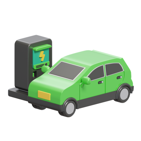 Electric Charging Station  3D Icon