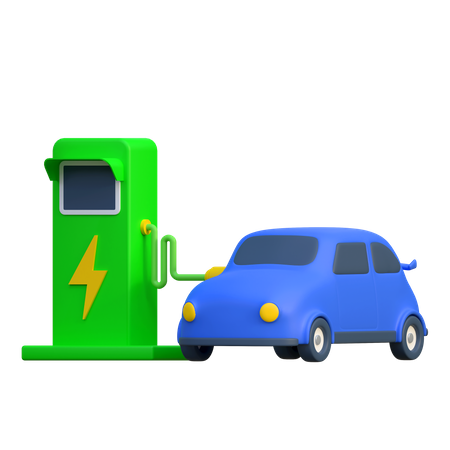 Electric Charging Station  3D Icon