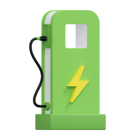 Electric Charging Station  3D Icon