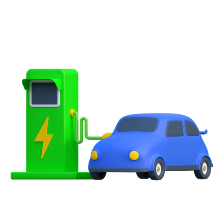 Electric Charging Station  3D Icon