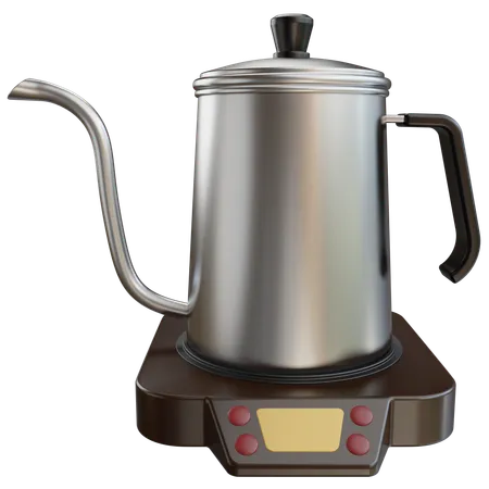 Electric Coffee Kettle  3D Icon