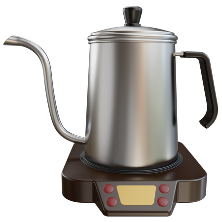 Electric Coffee Kettle  3D Icon