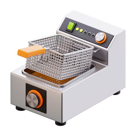 Electric Deep Fryer Appliance  3D Icon