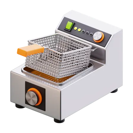 Electric Deep Fryer Appliance  3D Icon