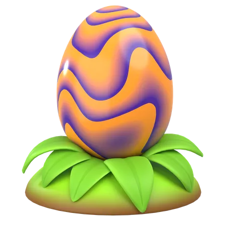 Electric Dragon Egg  3D Icon