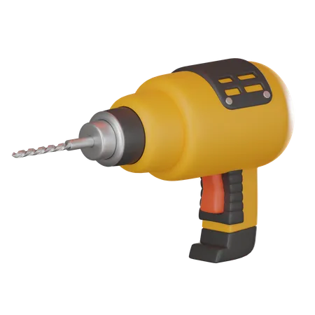 Featuring An Electric Drill Symbol Of Precision And Power Perfect For DIY Enthusiasts Builders And Industrial Concepts 3 D Render Illustration 3D Icon