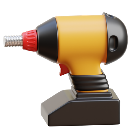 Electric Drill  3D Icon