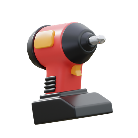 Electric Drill  3D Icon