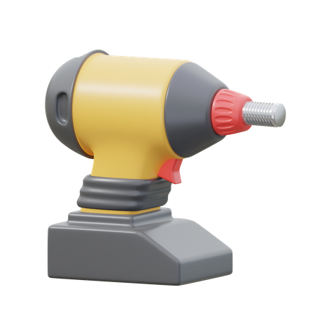 Electric Drill  3D Icon