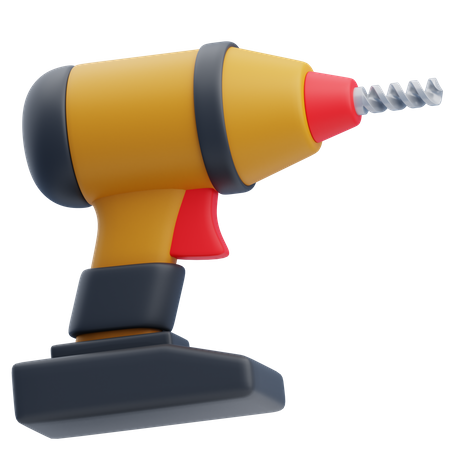 Electric Drill  3D Icon