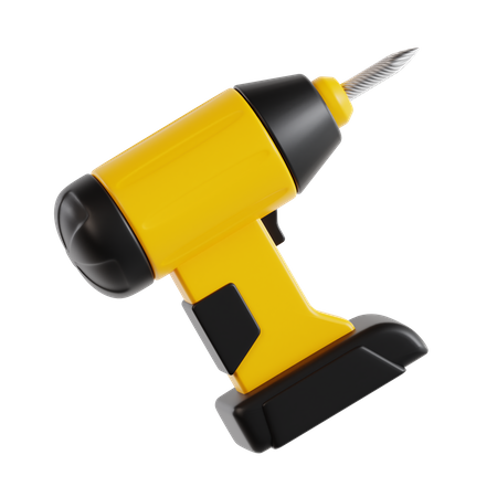 Electric Drill  3D Icon