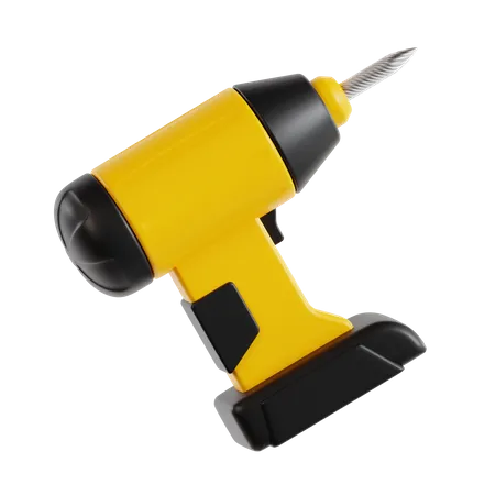 Electric Drill  3D Icon