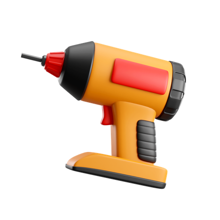 Electric Drill  3D Icon