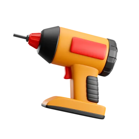 Electric Drill  3D Icon