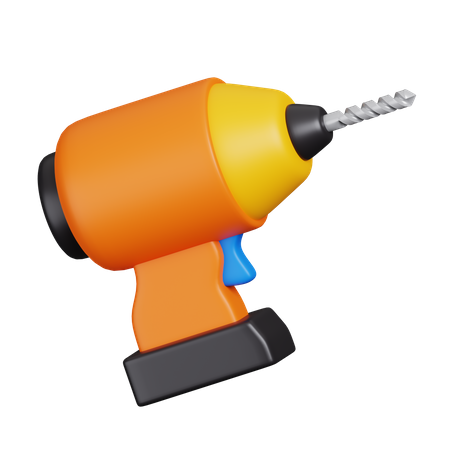 Electric Drill  3D Icon