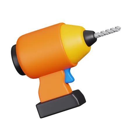 Electric Drill  3D Icon