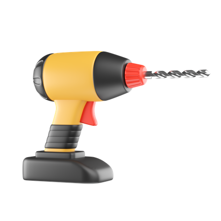 Electric Drill  3D Icon