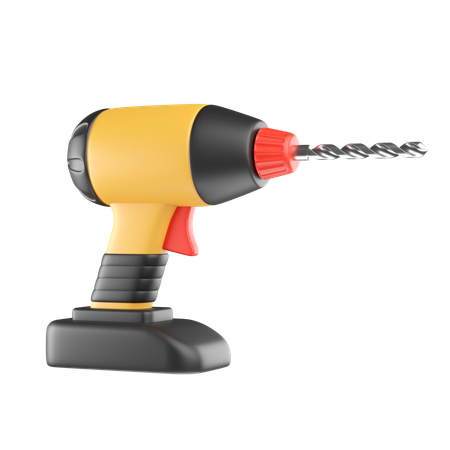 Electric Drill  3D Icon